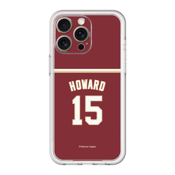 スリムプロテクションプレミアムケース［ 楽天イーグルス - #15 Howard - ビジター ］