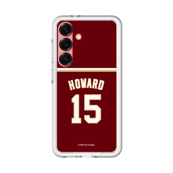 スリムプロテクションプレミアムケース［ 楽天イーグルス - #15 Howard - ビジター ］