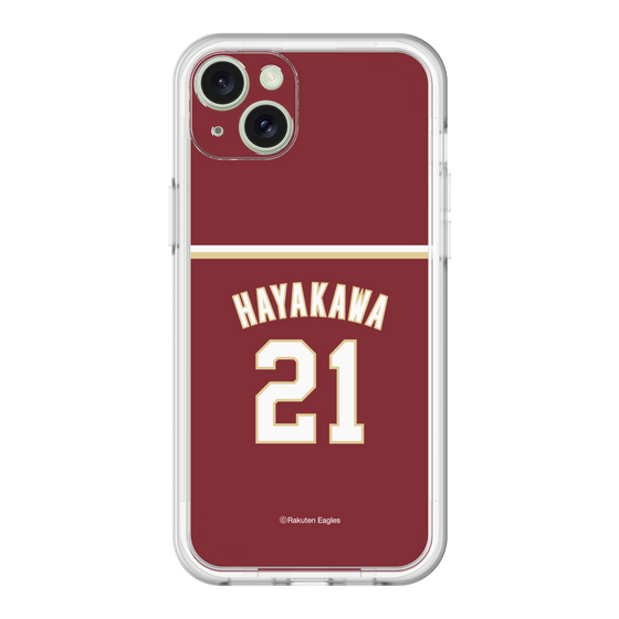 スリムプロテクションプレミアムケース［ 楽天イーグルス - #21 Hayakawa - ビジター ］