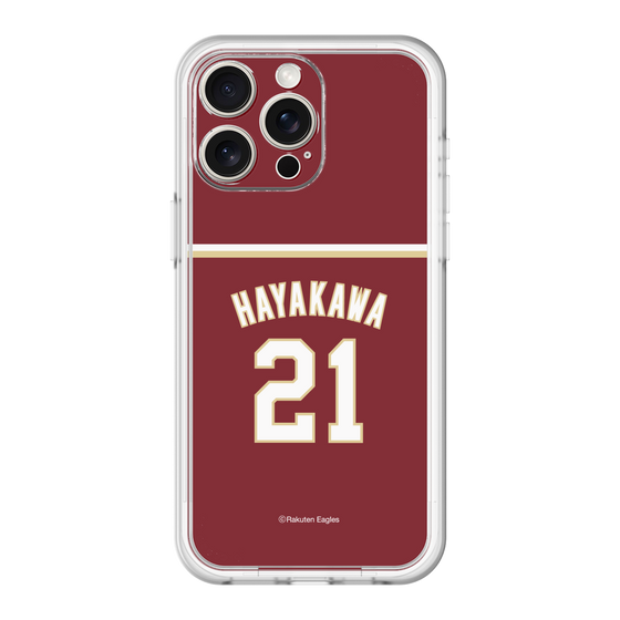 スリムプロテクションプレミアムケース［ 楽天イーグルス - #21 Hayakawa - ビジター ］