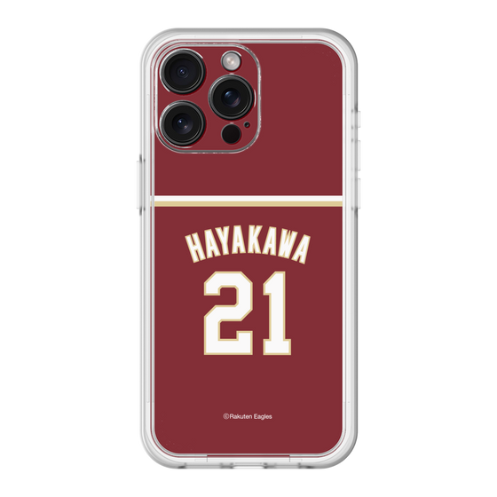 スリムプロテクションプレミアムケース［ 楽天イーグルス - #21 Hayakawa - ビジター ］