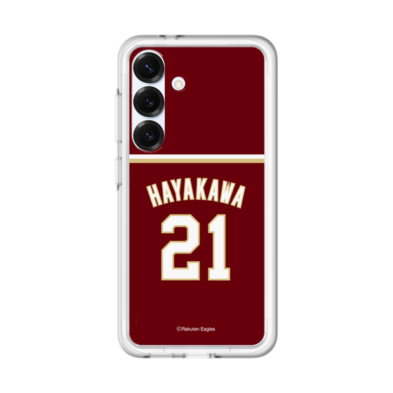 スリムプロテクションプレミアムケース［ 楽天イーグルス - #21 Hayakawa - ビジター ］