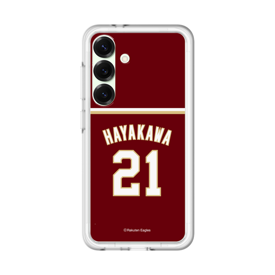 スリムプロテクションプレミアムケース［ 楽天イーグルス - #21 Hayakawa - ビジター ］