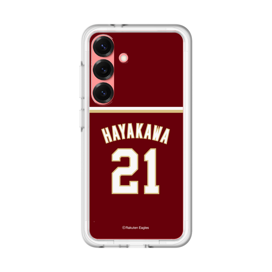 スリムプロテクションプレミアムケース［ 楽天イーグルス - #21 Hayakawa - ビジター ］