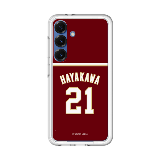 スリムプロテクションプレミアムケース［ 楽天イーグルス - #21 Hayakawa - ビジター ］