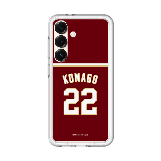 スリムプロテクションプレミアムケース［ 楽天イーグルス - #22 Komago - ビジター ］