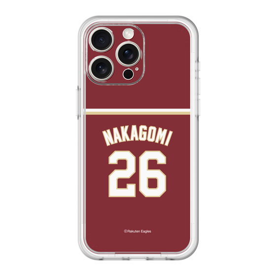 スリムプロテクションプレミアムケース［ 楽天イーグルス - #26 Nakagomi - ビジター ］