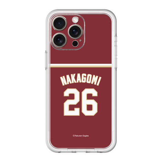 スリムプロテクションプレミアムケース［ 楽天イーグルス - #26 Nakagomi - ビジター ］