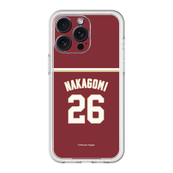 スリムプロテクションプレミアムケース［ 楽天イーグルス - #26 Nakagomi - ビジター ］