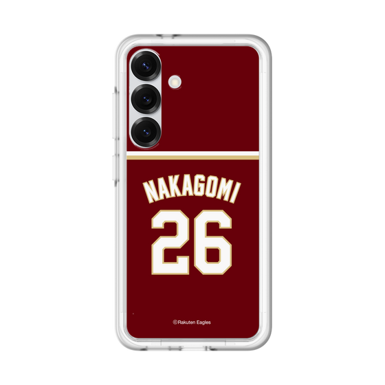 スリムプロテクションプレミアムケース［ 楽天イーグルス - #26 Nakagomi - ビジター ］