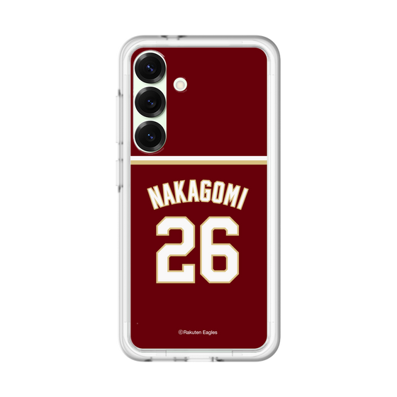 スリムプロテクションプレミアムケース［ 楽天イーグルス - #26 Nakagomi - ビジター ］