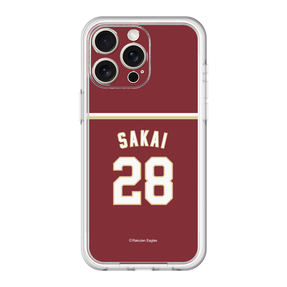 スリムプロテクションプレミアムケース［ 楽天イーグルス - #28 Sakai - ビジター ］