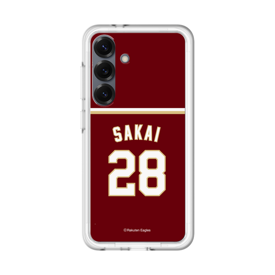 スリムプロテクションプレミアムケース［ 楽天イーグルス - #28 Sakai - ビジター ］