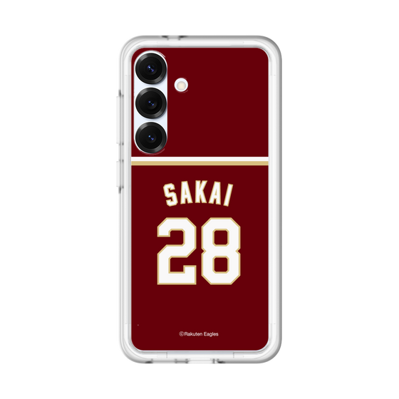 スリムプロテクションプレミアムケース［ 楽天イーグルス - #28 Sakai - ビジター ］