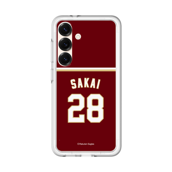 スリムプロテクションプレミアムケース［ 楽天イーグルス - #28 Sakai - ビジター ］