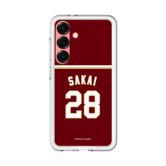 スリムプロテクションプレミアムケース［ 楽天イーグルス - #28 Sakai - ビジター ］