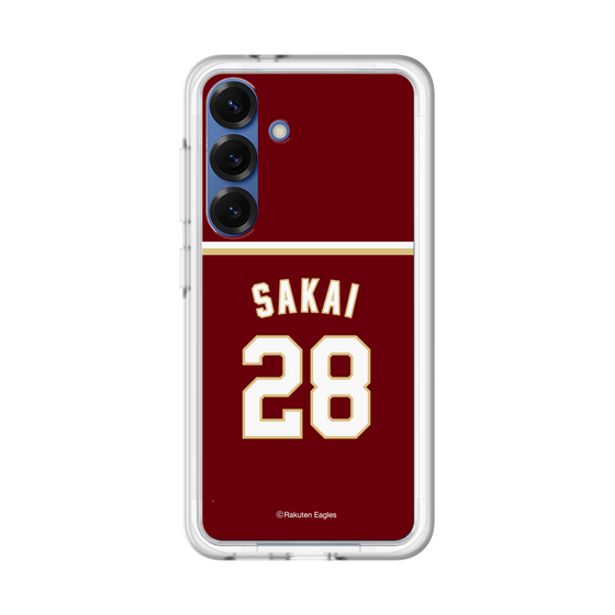 スリムプロテクションプレミアムケース［ 楽天イーグルス - #28 Sakai - ビジター ］