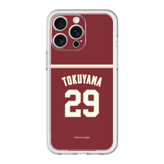 スリムプロテクションプレミアムケース［ 楽天イーグルス - #29 Tokuyama - ビジター ］