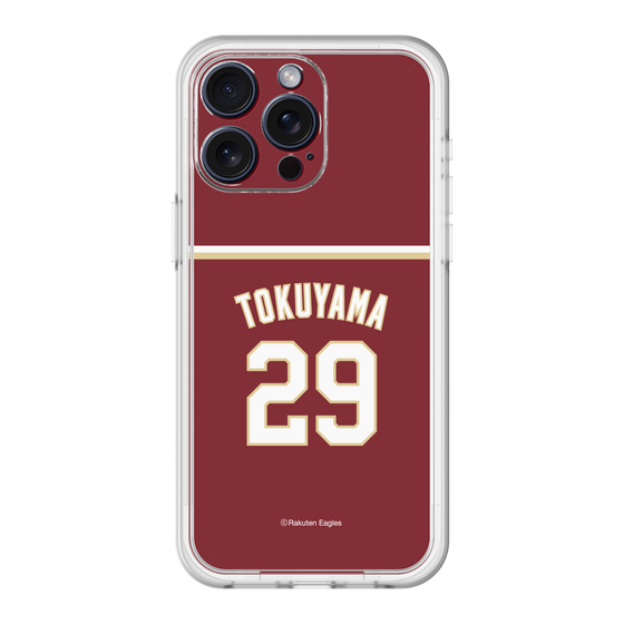 スリムプロテクションプレミアムケース［ 楽天イーグルス - #29 Tokuyama - ビジター ］