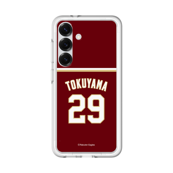 スリムプロテクションプレミアムケース［ 楽天イーグルス - #29 Tokuyama - ビジター ］