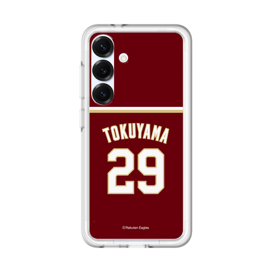 スリムプロテクションプレミアムケース［ 楽天イーグルス - #29 Tokuyama - ビジター ］