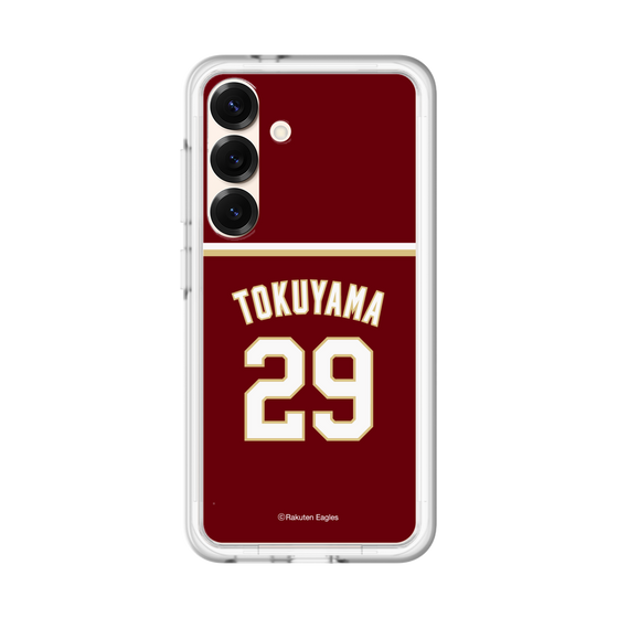スリムプロテクションプレミアムケース［ 楽天イーグルス - #29 Tokuyama - ビジター ］