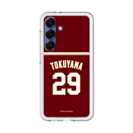 スリムプロテクションプレミアムケース［ 楽天イーグルス - #29 Tokuyama - ビジター ］