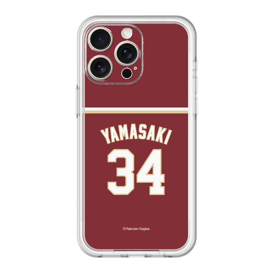 スリムプロテクションプレミアムケース［ 楽天イーグルス - #34 Yamasaki - ビジター ］