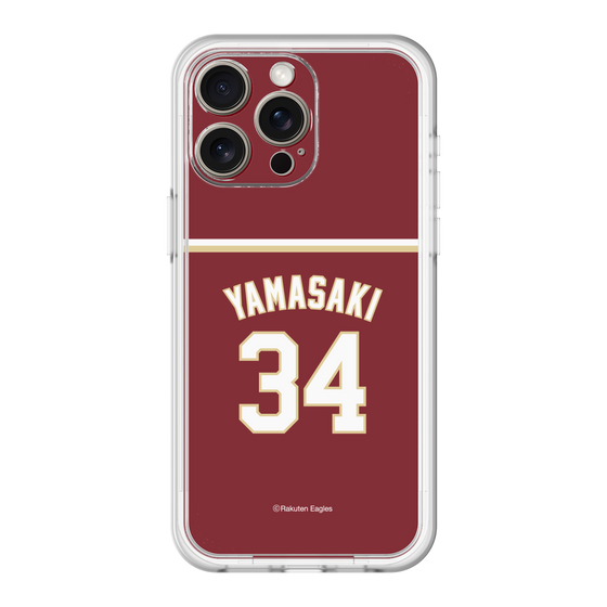 スリムプロテクションプレミアムケース［ 楽天イーグルス - #34 Yamasaki - ビジター ］