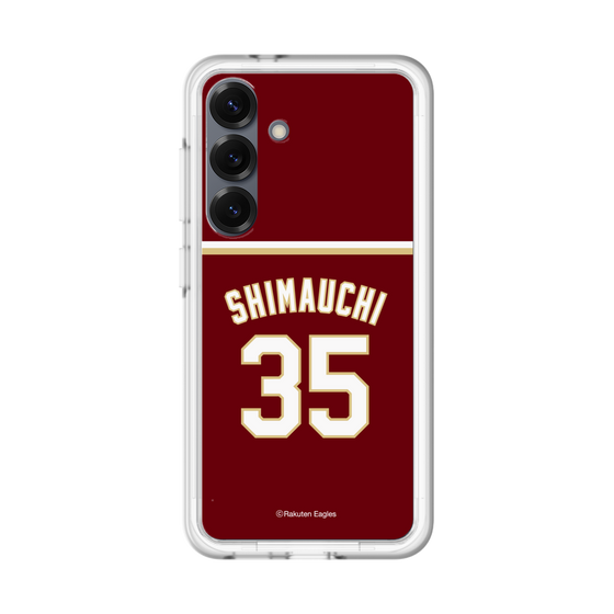 スリムプロテクションプレミアムケース［ 楽天イーグルス - #35 Shimauchi - ビジター ］