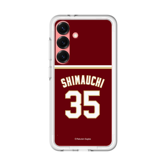スリムプロテクションプレミアムケース［ 楽天イーグルス - #35 Shimauchi - ビジター ］