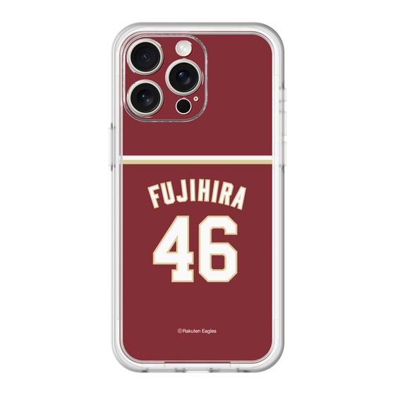 スリムプロテクションプレミアムケース［ 楽天イーグルス - #46 Fujihira - ビジター ］