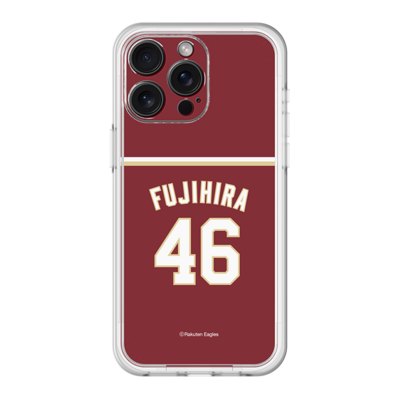 スリムプロテクションプレミアムケース［ 楽天イーグルス - #46 Fujihira - ビジター ］