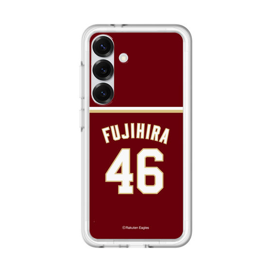 スリムプロテクションプレミアムケース［ 楽天イーグルス - #46 Fujihira - ビジター ］