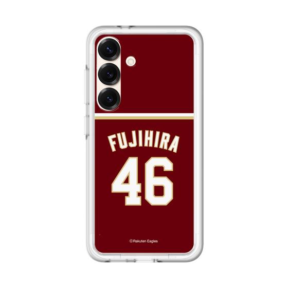 スリムプロテクションプレミアムケース［ 楽天イーグルス - #46 Fujihira - ビジター ］