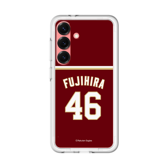 スリムプロテクションプレミアムケース［ 楽天イーグルス - #46 Fujihira - ビジター ］