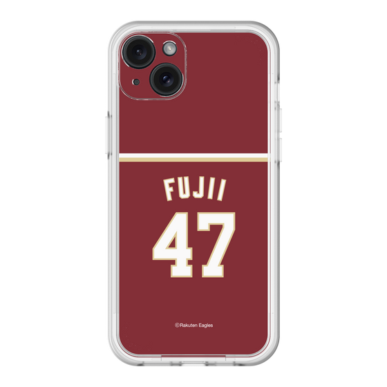 スリムプロテクションプレミアムケース［ 楽天イーグルス - #47 Fujii - ビジター ］