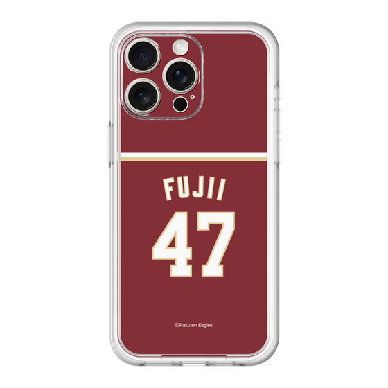 スリムプロテクションプレミアムケース［ 楽天イーグルス - #47 Fujii - ビジター ］