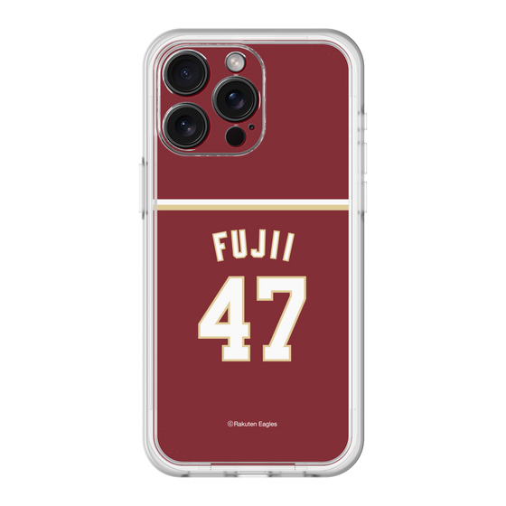 スリムプロテクションプレミアムケース［ 楽天イーグルス - #47 Fujii - ビジター ］