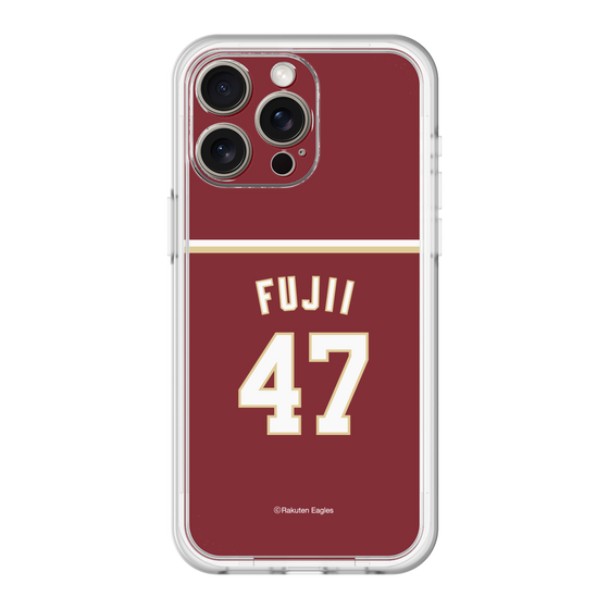 スリムプロテクションプレミアムケース［ 楽天イーグルス - #47 Fujii - ビジター ］