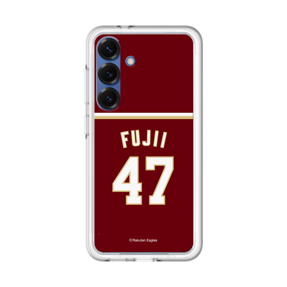 スリムプロテクションプレミアムケース［ 楽天イーグルス - #47 Fujii - ビジター ］