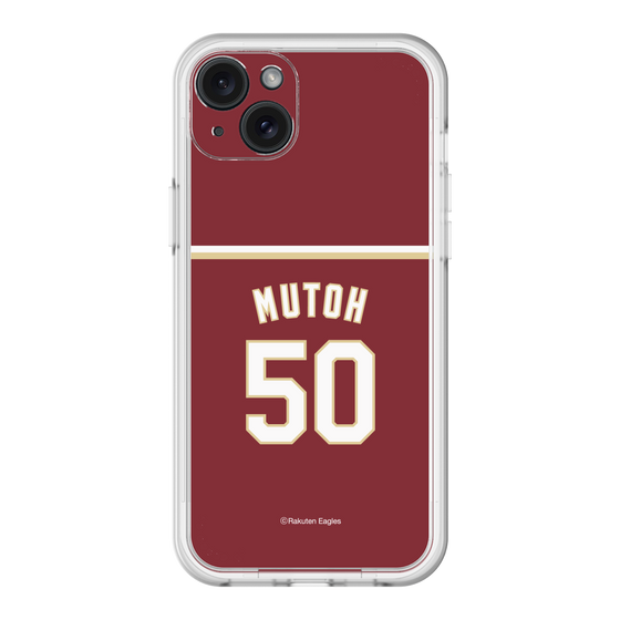 スリムプロテクションプレミアムケース［ 楽天イーグルス - #50 Mutoh - ビジター ］