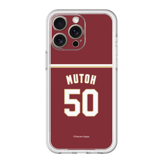 スリムプロテクションプレミアムケース［ 楽天イーグルス - #50 Mutoh - ビジター ］