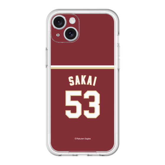 スリムプロテクションプレミアムケース［ 楽天イーグルス - #53 Sakai - ビジター ］