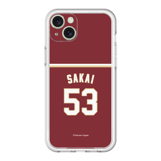 スリムプロテクションプレミアムケース［ 楽天イーグルス - #53 Sakai - ビジター ］