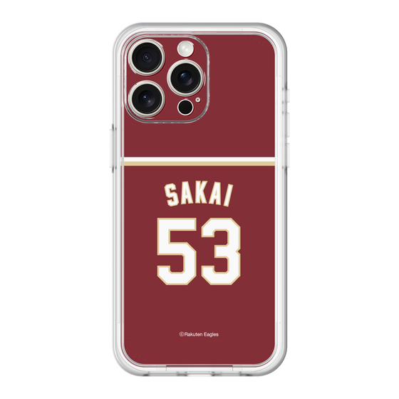 スリムプロテクションプレミアムケース［ 楽天イーグルス - #53 Sakai - ビジター ］