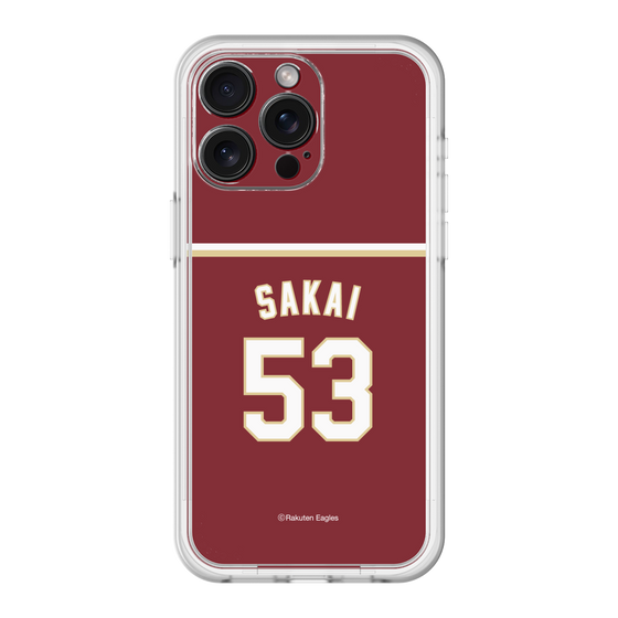 スリムプロテクションプレミアムケース［ 楽天イーグルス - #53 Sakai - ビジター ］