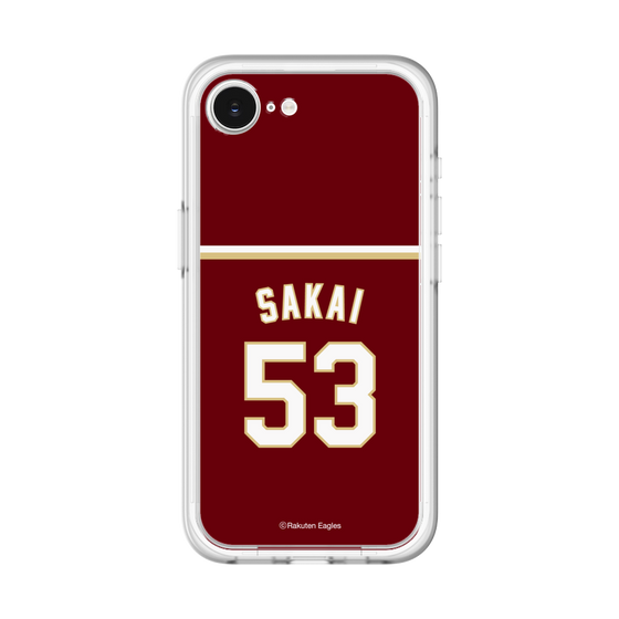 スリムプロテクションプレミアムケース［ 楽天イーグルス - #53 Sakai - ビジター ］