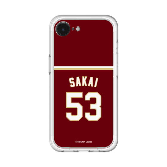 スリムプロテクションプレミアムケース［ 楽天イーグルス - #53 Sakai - ビジター ］