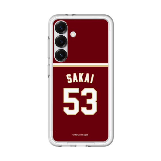 スリムプロテクションプレミアムケース［ 楽天イーグルス - #53 Sakai - ビジター ］